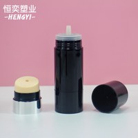 Flacon Airless avec Applicateur Brosse Éponge pour Fond de Teint Liquide – Bouteille Cosmétique Compacte en Plastique