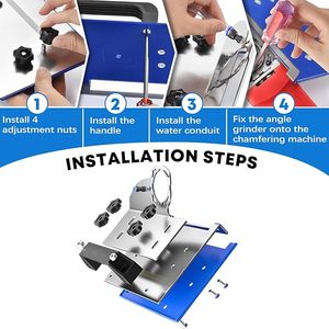 Nhà Máy Sản Xuất Gốm Gạch Cắt Khung <span class=keywords><strong>45</strong></span> Độ Chamfering Trợ Lý Thép Không Gỉ Không Trượt <span class=keywords><strong>45</strong></span> Độ Góc Gốm Gạch - Product Image 4