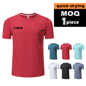Camisetas Deportivas OEM 100% Poliéster para Hombre, Camisetas de Gimnasio de Secado Rápido con Tejido de Malla Ligero para Fitness - Product Image 1
