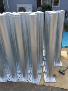 أنابيب فولاذية مثبتة على السطح ، حاجز أمان من الصلب المجلفن ، مربط الحبال ، مربط وقوف السيارات - Product Image 4