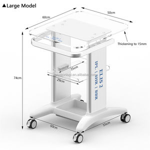 Carrito de 4 Ruedas con Diseño Moderno, 2 Estantes, para Salón de Belleza, Spa, Dispositivos Estéticos, Hotel, Máquina de Cavitación, Radiofrecuencia, Adelgazamiento - Product Image 4