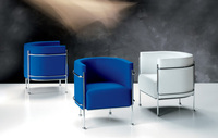 Canapé sectionnel en forme de S et fauteuil d'appoint en tissu bouclé, acier inoxydable et cuir, pour salon de villa moderne, hall d'hôtel et bureau