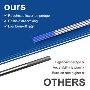 Accesorio para Equipo de Soldadura con Electrodo de Tungsteno, 10 Piezas, Cabeza Azul Lantanada, 175 mm, Aguja de Tungsteno TIG, Varilla de Tungsteno, Punta de Soldadura - Product Image 3