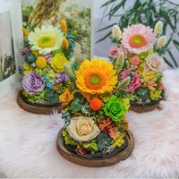 Lovebay Factory Eternity Rozen Zonnebloemen Elke Blijvende Roos In Koepel Echt Voor Altijd Rozen Gedroogde Geconserveerde Rozen Voor Valentines