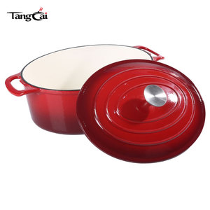 Vente <span class=keywords><strong>en</strong></span> gros de casseroles <span class=keywords><strong>en</strong></span> <span class=keywords><strong>fonte</strong></span> vintage 7QT, grande casserole <span class=keywords><strong>en</strong></span> <span class=keywords><strong>fonte</strong></span> avec poignées larges, résistante au four jusqu'à 550 degrés °   F fonctionne <span class=keywords><strong>sur</strong></span> toutes les cuisinières - Product Image 3