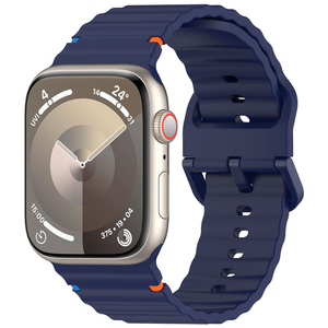 Aibangjia nuovo cinturino in Silicone cinturino Wave gomma banda sportiva per Apple Watch serie 11 cinturino - Product Image 5
