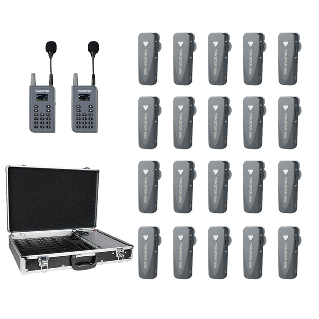 For TAKSTAR WTG-700 UHF Tour Guide System Wireless Whisper Radio Talk System for Group Visits Conference Teaching Microphones