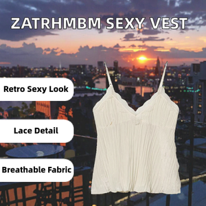 Primavera/Verano 2026 Nuevo Chaleco Casual Transpirable de Encaje Tejido a la Moda con Cuello en V, Camisola Retro Sexy, Top Elegante para Mujer - Product Image 2