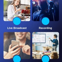 Microfono Lavalier Wireless con Jack da 3,5mm, Microfono Professionale per Registrazione con Riduzione del Rumore, USB a Condensatore per Telefoni, TikTok, YouTube Live