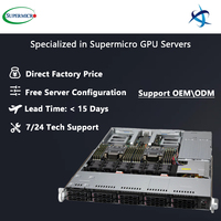 Supermicro CloudDC SuperServer SYS 120C TN10R 1U Serveur cloud en rack avec deux baies Intel Xeon Scalable 10 Hot Swap NVMe de 3e génération
