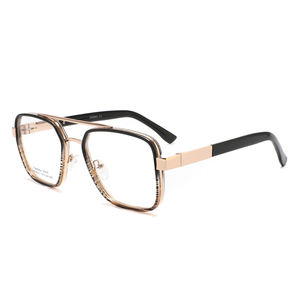 レトロなデザインの女性の眼鏡フレームファッションダブルブリッジ光学メガネ - Product Image 6