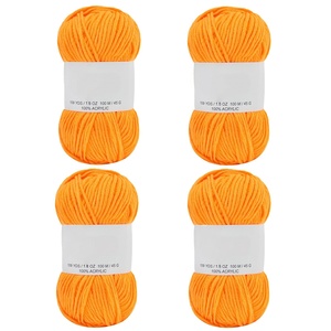 Fil fantaisie Acridine en coton peigné 4 brins, doux pour la peau, tricoté à la main, pour écharpe et couverture de poupée DIY pour bébés - Product Image 4