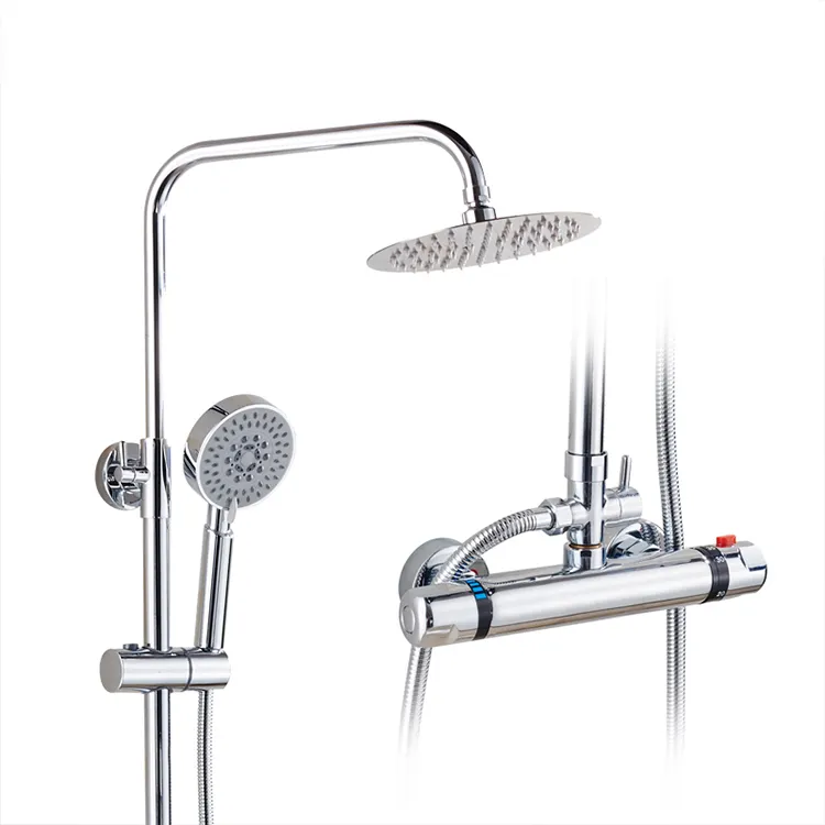 Factory Wholesale Bathroom Bath Brass Thermostatic Shower Set