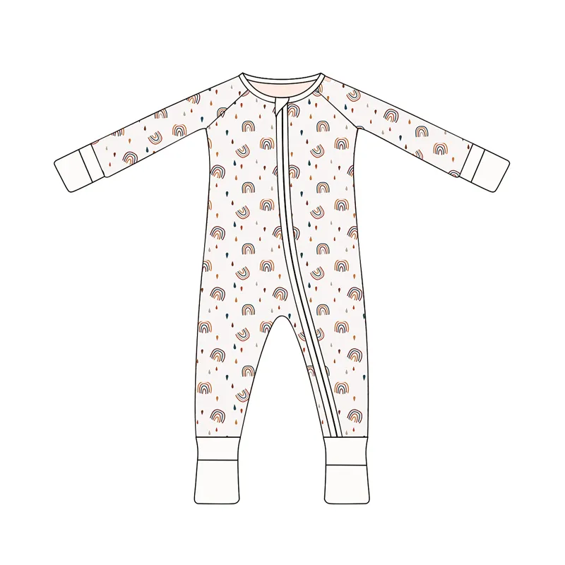 Eco-friendly romper babi organic toddler romper jumpsuit baby zip sleepsuit bamboo baby clothes bamboo infant onesie