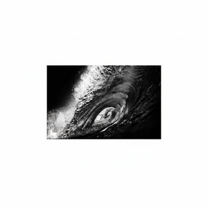Black and White Wave Art: Printed Canvas for Modern Office Decor,<b>WRAPPED</b> CANVAS - Product Image 2