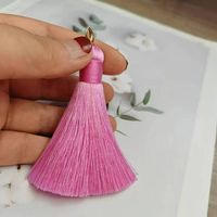 Sjzmm échantillon gratuit 8cm grands glands en soie 100% glands en rayonne porte-clés 1000 couleurs glands en soie pour la fabrication de bijoux
