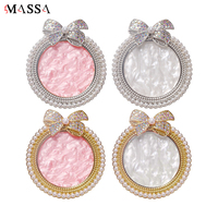 MASSA Palette de Nail Art Japonaise en Perles et Strass, Présentoir à Ongles en Résine en Forme de Nœud, pour Peinture d'Ongles