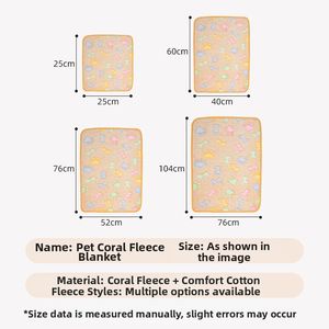 Haustierdecke aus Korallenfleece, weich und fusselfrei, ganzjährig verwendbar, doppelseitig plüschig, bequeme Stoffmatte für Hunde und Katzen - Product Image 2