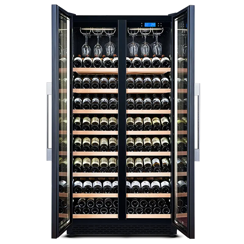 180 Bottle Compressor Wine Cellar Cooler Fridge Refrigerator Cabinet For Red White Champagne Sparkling Wine