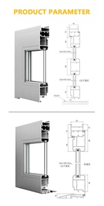 Aluminum and Glass Casement <strong>Door</strong> Modern House Aluminum Interior <strong>Door</strong> High Quality Residential Room <strong>Door</strong> for Home and Villa - Product Image 3