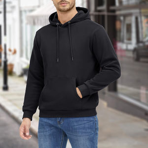 Nouveaux sweats à capuche pour hommes avec logo personnalisé, épais, unis, à capuche, en vente à prix avantageux, 100% coton molletonné - Product Image 3