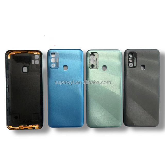 For TECNO SPARK 7 7T 7P KF6 KF6H PRO PR651 Mobile Phone Back Cover Rear Housing Replacement Battery Door Glass Panel Shell