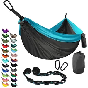 Hamaca para acampar al aire libre, hamacas portátiles, accesorios para acampar para mochilero, viajes, playa, patio trasero, senderismo