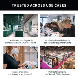 Hàn Quốc HQ Vegan tàn ác-miễn phí nhanh chóng làm khô lông mi mở rộng keo dầu không thấm nước bằng chứng tất cả các điều kiện cổ điển lỏng Hydroquinone - Product Image 4