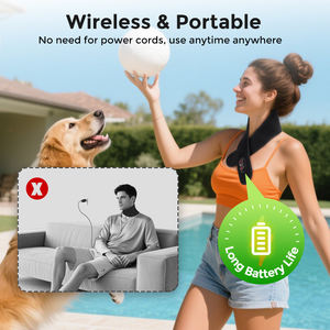 660-850nm envoltura de cuello calentada inalámbrica almohadilla de calefacción eléctrica alivio del dolor de cuello masajeador de cuello inalámbrico terapia de luz roja - Product Image 5