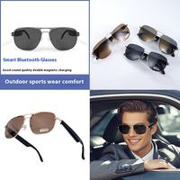 Nouvelles lunettes intelligentes avec charge magnétique, caméra à distance, assistant IA, protection UV400, monture classique, musique, appels, lunettes de soleil sportives