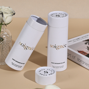 Emballage en tube cylindrique en carton avec estampage à chaud de logo personnalisé, sel de bain au sucre, écologique, pour café, thé en vrac, nourriture, boîte en papier - Product Image 3
