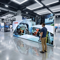Stand d'exposition moderne 10x20 pieds modulaire avec éclairage LED rétroéclairé et graphique SEG pour salons professionnels et événements promotionnels
