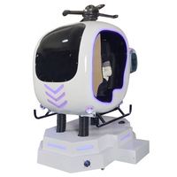 Experiencia de Juego Inmersiva de Última Generación para Niños y Adultos, Juego 3DVR al Aire Libre, Simulador de Vuelo VR para Niños, Helicóptero Giratorio de 360 Grados