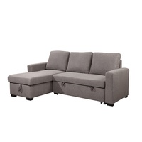 Personnalisé élégant 2 sièges + chaise en forme de L ensemble meubles salon canapé avec USB et stockage