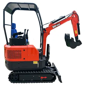 Yanmar Kubota japon motor 1200kg 1700kg inşaat Mini paletli ekskavatör