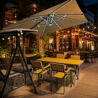Ensemble table et chaises en WPC jaune, plusieurs combinaisons disponibles pour café, balcon, expédié de Chine