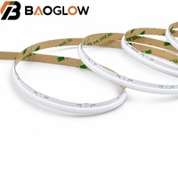 Tira de LED RGB COB de 3.33cm con Emisión Lateral, 630d/M, DC24V, 10W/M, 8mm, PCB de Cobre 18/35, Luz Flexible Multicolor