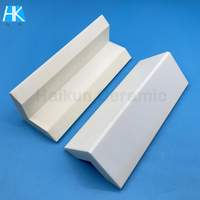 Composant structurel en céramique d'alumine résistant à l'usure en forme de L, barre de protection d'angle en Al2O3 haute dureté