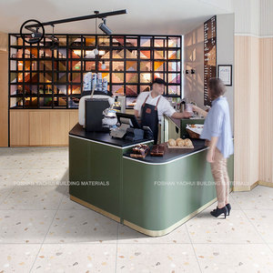 Mới nhất cổ điển đầy màu sắc <span class=keywords><strong>Matt</strong></span> kết thúc chống trượt mộc mạc terrazzo thiết kế sứ gạch 60x60cm cho tường và sàn nhà - Product Image 4