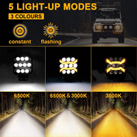 Lampu Kerja LED Persegi 42W Flood Beam 9-32V DC IP67 Tahan Air Lampu Mengemudi Off Road untuk Truk Jeep ATV SUV Kapal Laut