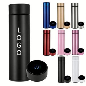 Bouteille d'eau intelligente à double paroi en acier inoxydable de 500 ml, avec affichage LED de la température, personnalisable – Meilleures ventes - Product Image 5