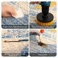 Tapis mural en nylon tissé personnalisé pour hôtel, motif moderne de luxe, écologique, antidérapant, imprimé et tufté