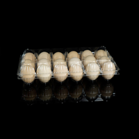 Barquettes en plastique transparentes pour œufs de poule, contenants à 6, 10, 12, 15, 18, 20, 25, 30 alvéoles, barquettes blister en plastique pour œufs