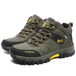 Stivali da Alpinismo da Uomo Scarpe da Escursionismo e Trekking all'Aperto per Backpacking Sportive da Trail <span class=keywords><strong>Sneakers</strong></span> Alte Allacciate in Pelle PU Invernali - Product Image 6