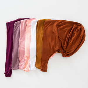 Usine Solide Islamique Sous-Écharpe Hijab Casquette Modal Intérieur Hijab Réglable Sous-Caps Turban <span class=keywords><strong>Bonnet</strong></span> Casquette Musulmane Femmes - Product Image 1