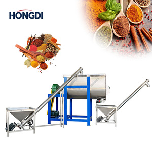 Mezclador de cinta en forma de U con soporte de acero al carbono y 2 transportadores de tornillo, sistema de mezcla de polvo para fábrica de mortero seco y fertilizantes - Product Image 3