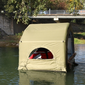 Tente de camping extérieure imperméable, type étendu, double couche, tissu Oxford, trois saisons, une chambre, assemblage manuel - Product Image 3