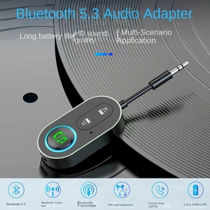 BT5.3オーディオレシーバー送信機3.5MM AUXマイクステレオ音楽ワイヤレスアダプターヘッドフォン用<span class=keywords><strong>PC</strong></span> TVカースピーカー - Product Image 2