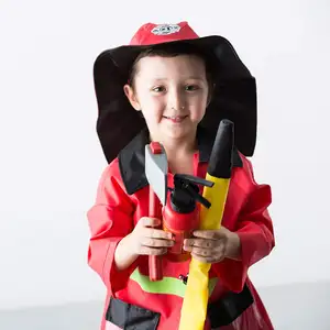 Kids Professional Dress Up Sets Halloween Children Fire Fighter Soldier Worker Career Role Play Costumes