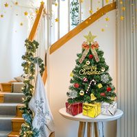 Fernbedienbare Outdoor-Tisch-Weihnachtsbaumbeleuchtung mit Timer, IP65 Wasserdicht, 5m Lichterkette, Mini-Sternboxen für Heim- und Partydekoration